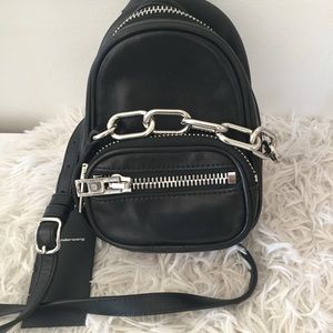 Alexander Wang Black Attica Mini Leather Backpack Buttery Leather